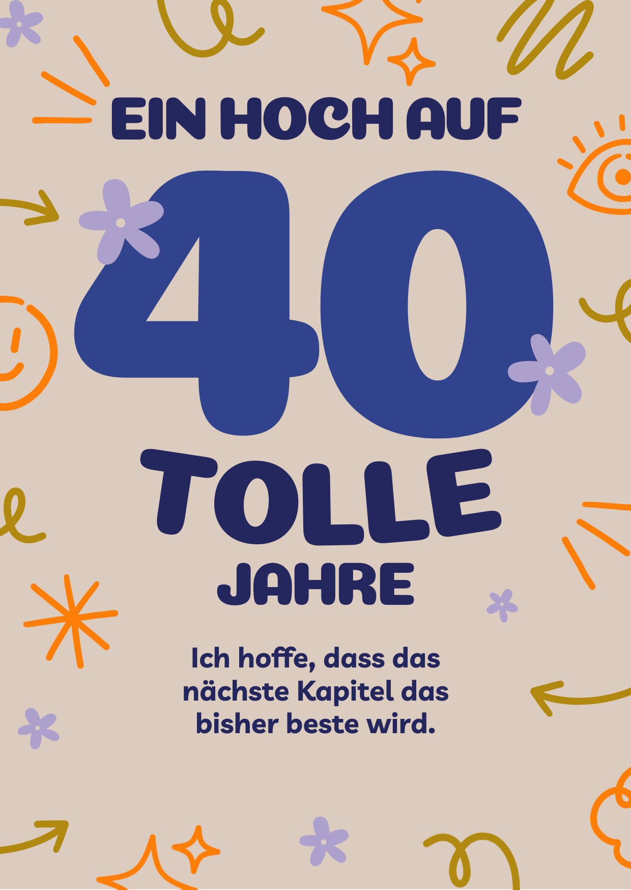Alles Gute zum 40. Geburtstag