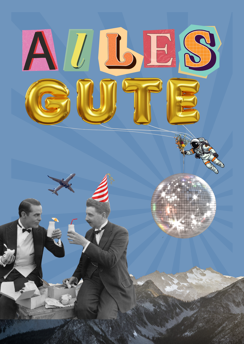 Alles gute Bunt - Saatpapierkarte