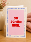 So schön hier - Saatpapierkarte