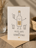 Geburtstags Saatpapierkarte - Zum Wohl !