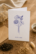 Saatpapier Karte „Alles Liebe“
