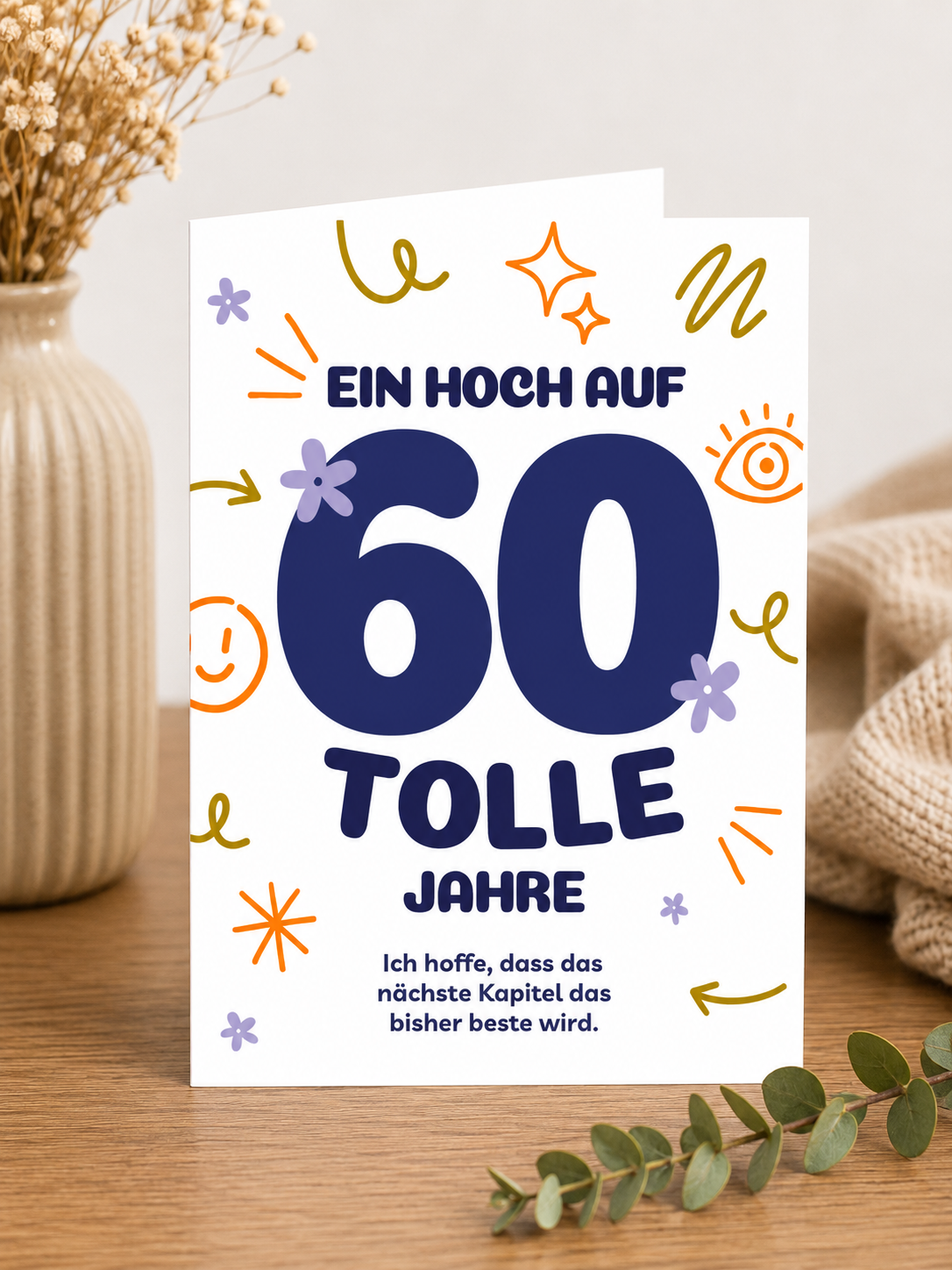 60. Geburtstag - Saatpapierkarte