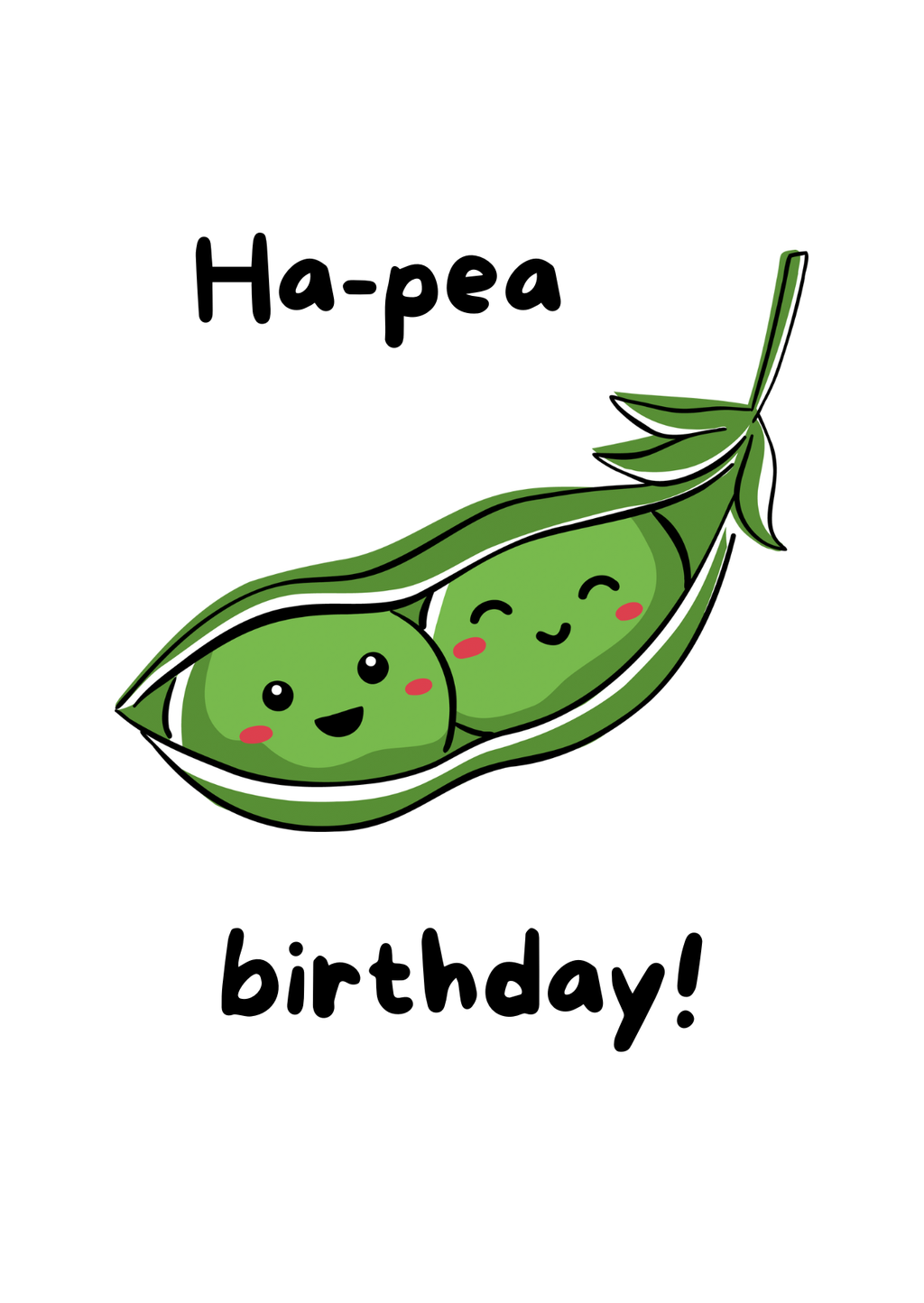 Ha-pea birthday - Lustiges Saatpapier Design
