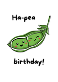 Ha-pea birthday - Lustiges Saatpapier Design